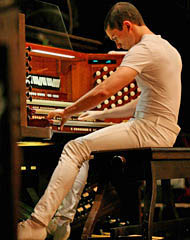 Carpenter at the organ